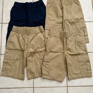 Kids Cargo Shorts Set - Navy and Khaki